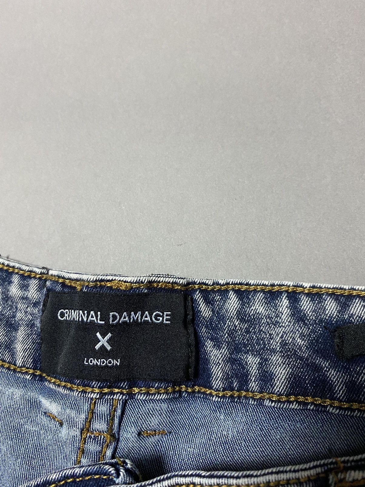 Criminal Damage × Japanese Brand Criminal Damage London skinny designer jeans slim distressed Size US 34 / EU 50 - 8 Thumbnail