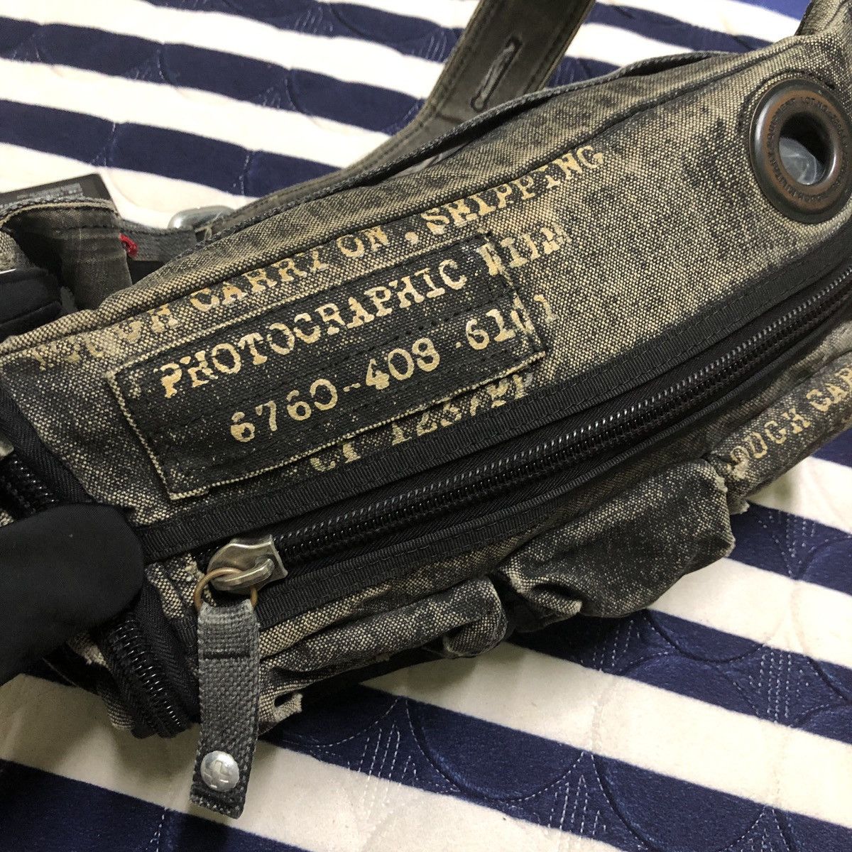 Japanese Brand NEED TO GONE🔥Tough Jeans Military Waist x Fullprint Inside Size ONE SIZE - 14 Thumbnail