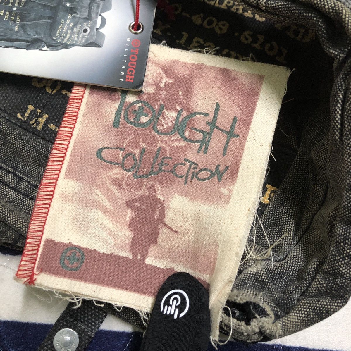 Japanese Brand NEED TO GONE🔥Tough Jeans Military Waist x Fullprint Inside Size ONE SIZE - 25 Thumbnail
