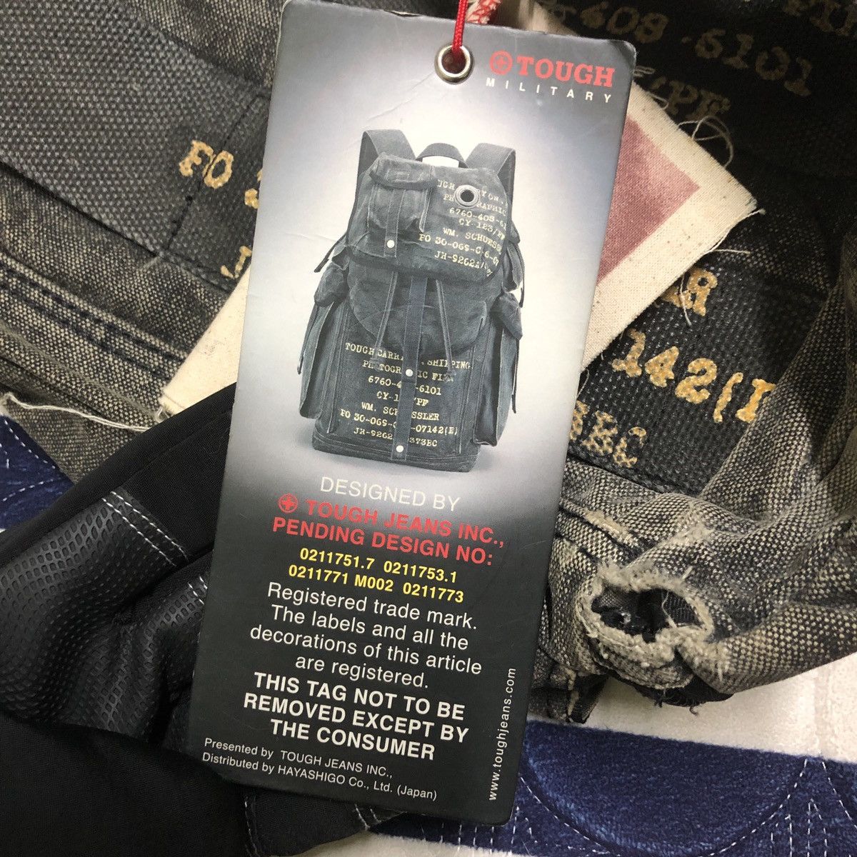 Japanese Brand NEED TO GONE🔥Tough Jeans Military Waist x Fullprint Inside Size ONE SIZE - 24 Thumbnail