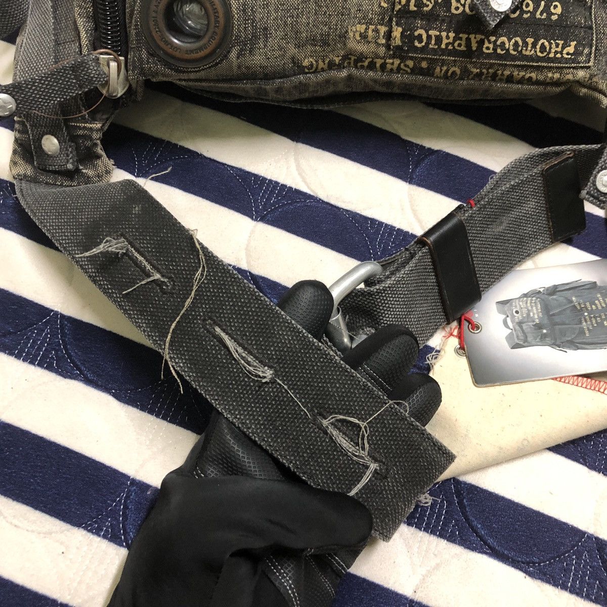 Japanese Brand NEED TO GONE🔥Tough Jeans Military Waist x Fullprint Inside Size ONE SIZE - 13 Thumbnail