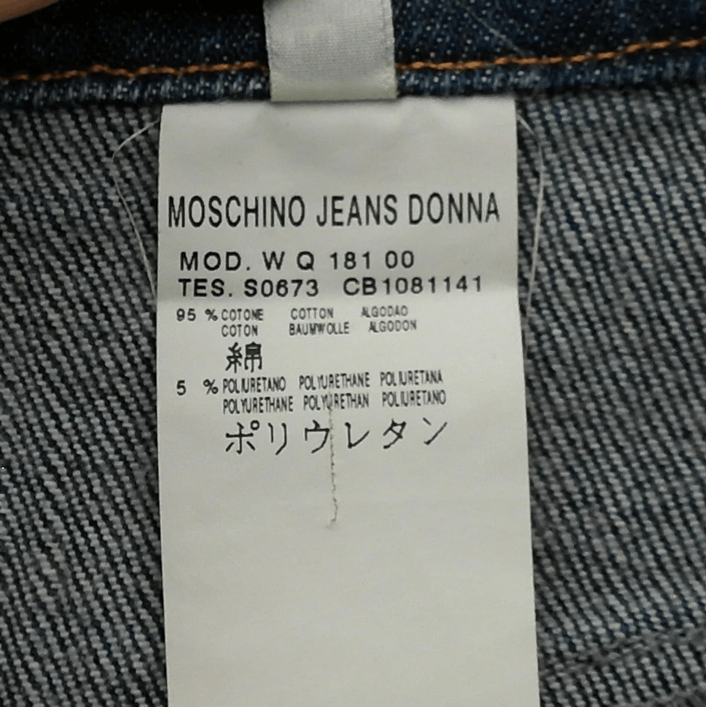 Moschino Moschino Denim Jeans Donna Wide-Leg Woman's Sz 31 Size 31" - 9 Thumbnail