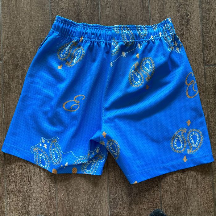 Designer Eric Emanuel Paisley Monogram Shorts | Grailed