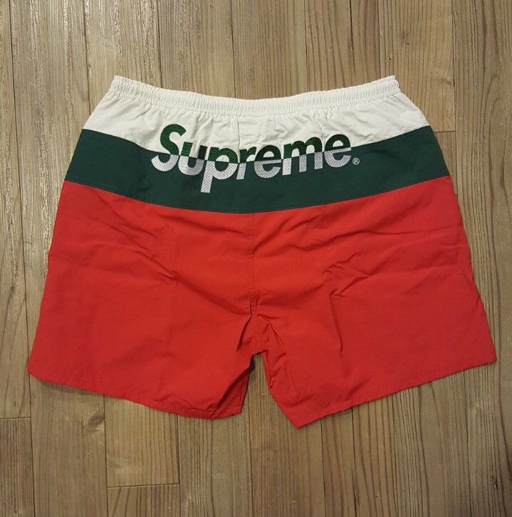 Supreme Supreme Split Logo Water Shorts | Grailed