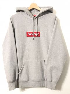 Supremearchive Supreme Grey / Grey Box Logo Hoodie (2003) (WORN)