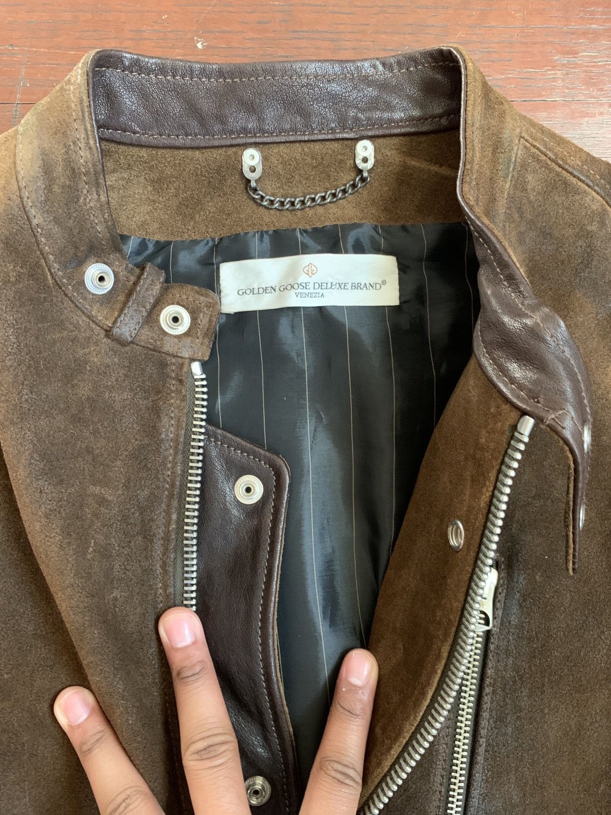 Golden Goose Golden Goose Leather Biker Jacket Size US L / EU 52-54 / 3 - 2 Thumbnail