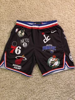 Buy Supreme x Nike x NBA Teams Authentic Shorts 'Black' - SS18SH4 BLACK