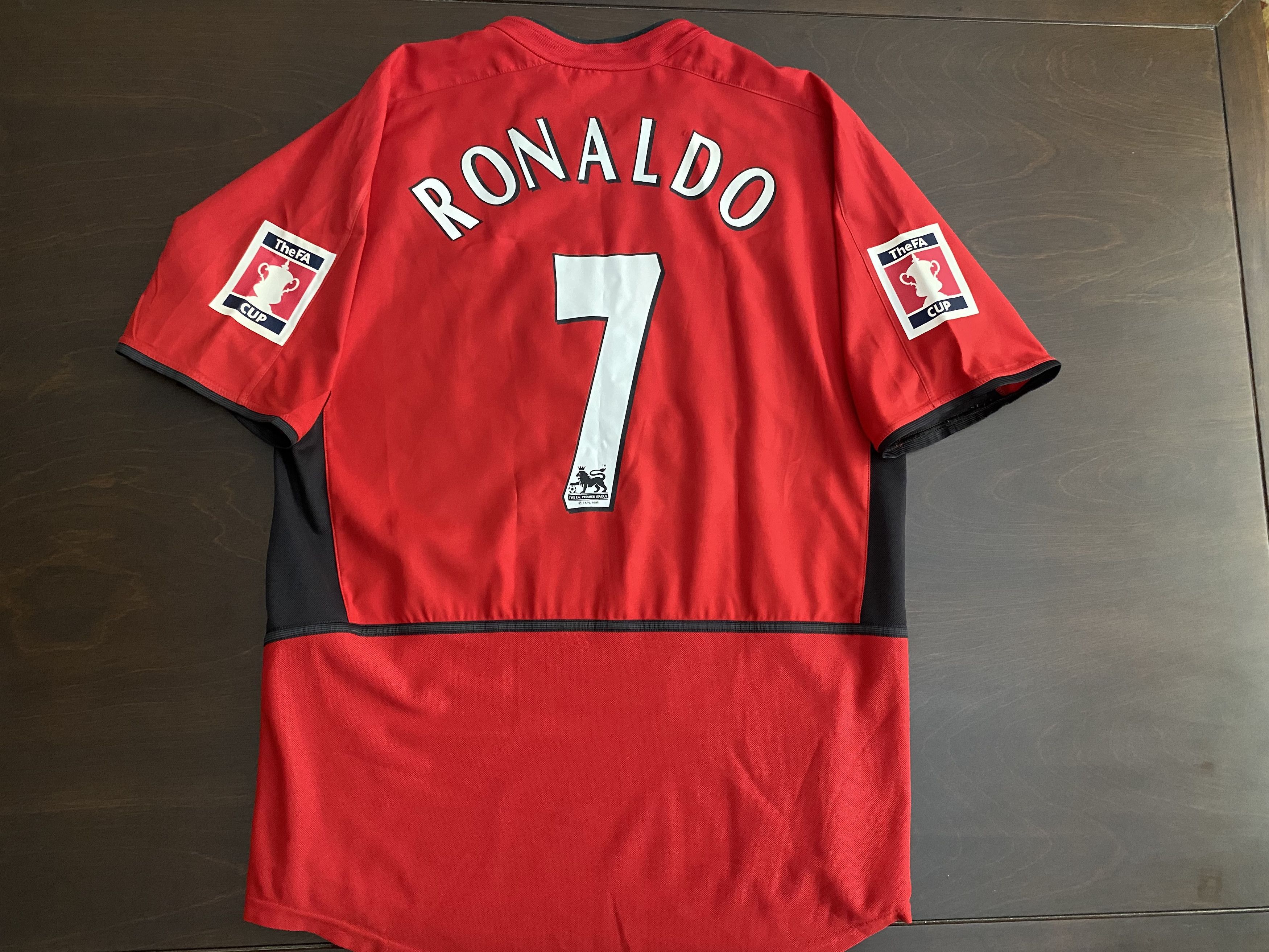 USA FAST SHIPPING) Ronaldo 2008 Manchester United Home Jersey EPL Patches  Long Sleeve – Champion F.C Retro Soccer Shirts