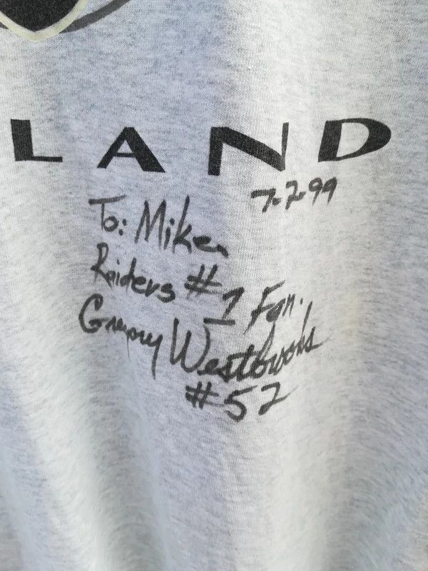 NFL × Vintage Vintage Oakland Raiders NFL Signature by Gregory Westbrooks Size US M / EU 48-50 / 2 - 3 Thumbnail