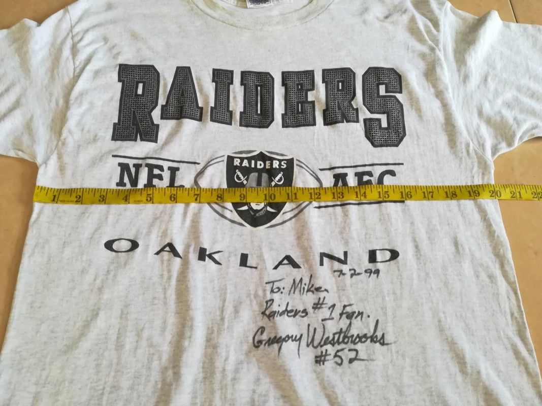 NFL × Vintage Vintage Oakland Raiders NFL Signature by Gregory Westbrooks Size US M / EU 48-50 / 2 - 6 Thumbnail