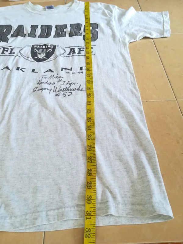 NFL × Vintage Vintage Oakland Raiders NFL Signature by Gregory Westbrooks Size US M / EU 48-50 / 2 - 5 Thumbnail