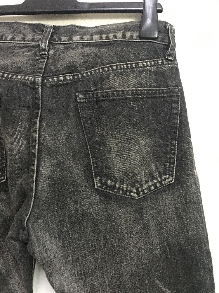 United Arrows UNITED ARROWS x TABLOID NEWS Distressed Charcoal Wash Denim Size US 31 - 14 Thumbnail
