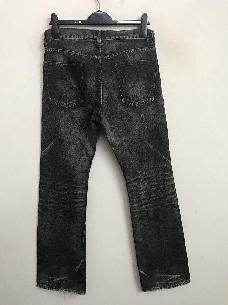 United Arrows UNITED ARROWS x TABLOID NEWS Distressed Charcoal Wash Denim Size US 31 - 12 Thumbnail