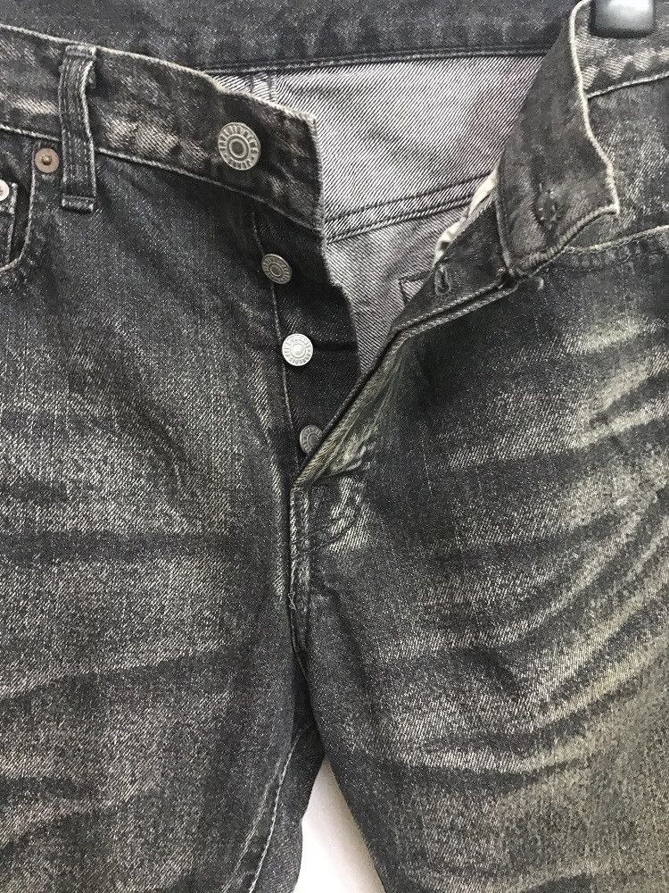 United Arrows UNITED ARROWS x TABLOID NEWS Distressed Charcoal Wash Denim Size US 31 - 5 Thumbnail