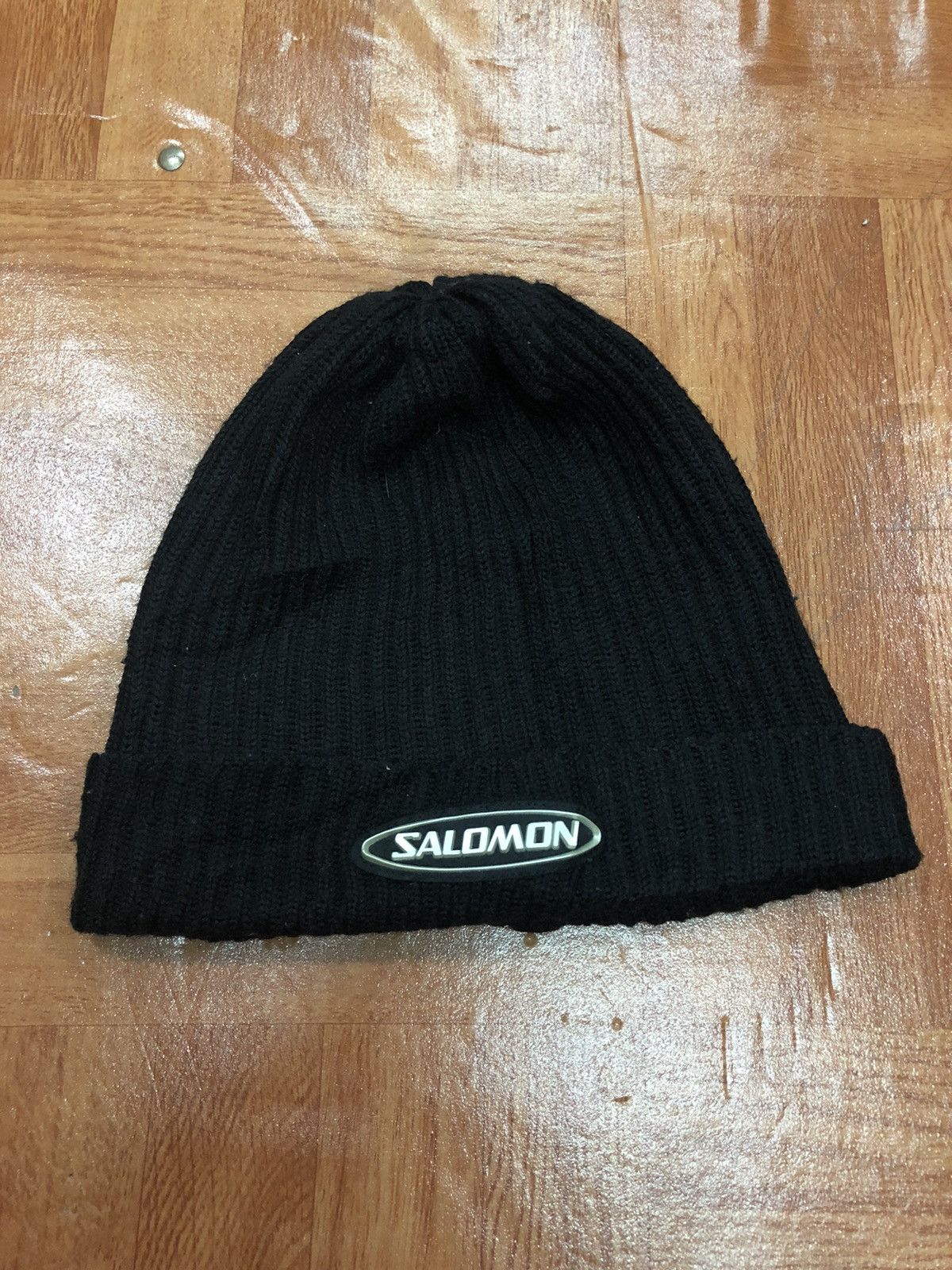 Salomon × Slam Jam Salomon x Slam Jam Beanie Deep Black | Grailed