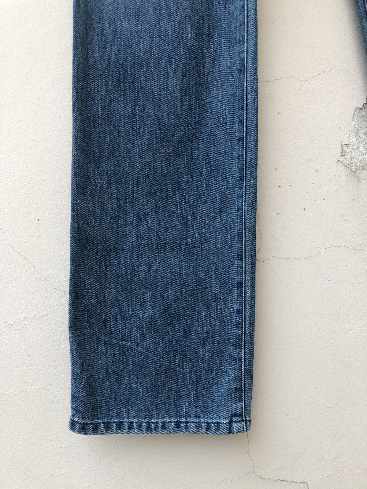 Vintage SMADDY Japan Ripped Printed $ Bill Star Arcuate Denim Jeans Size US 30 / EU 46 - 7 Thumbnail