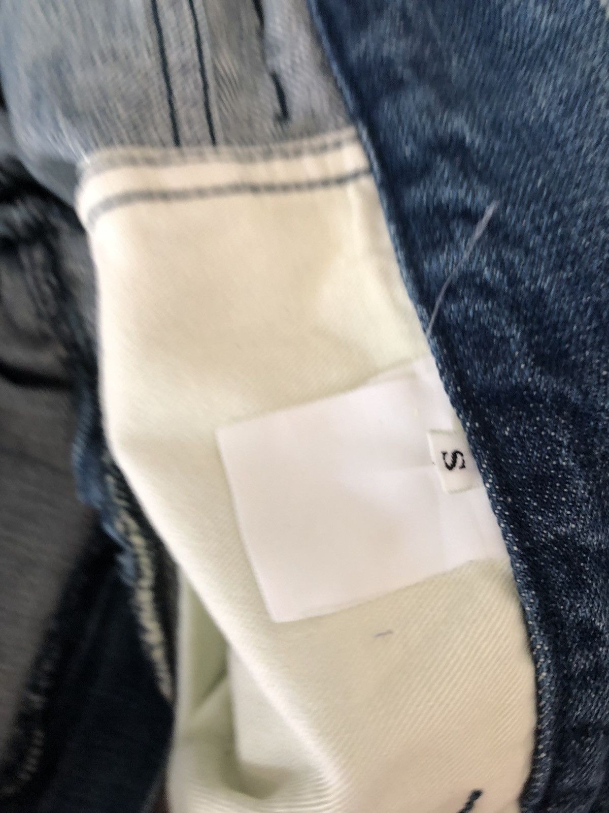 Vintage SMADDY Japan Ripped Printed $ Bill Star Arcuate Denim Jeans Size US 30 / EU 46 - 18 Thumbnail