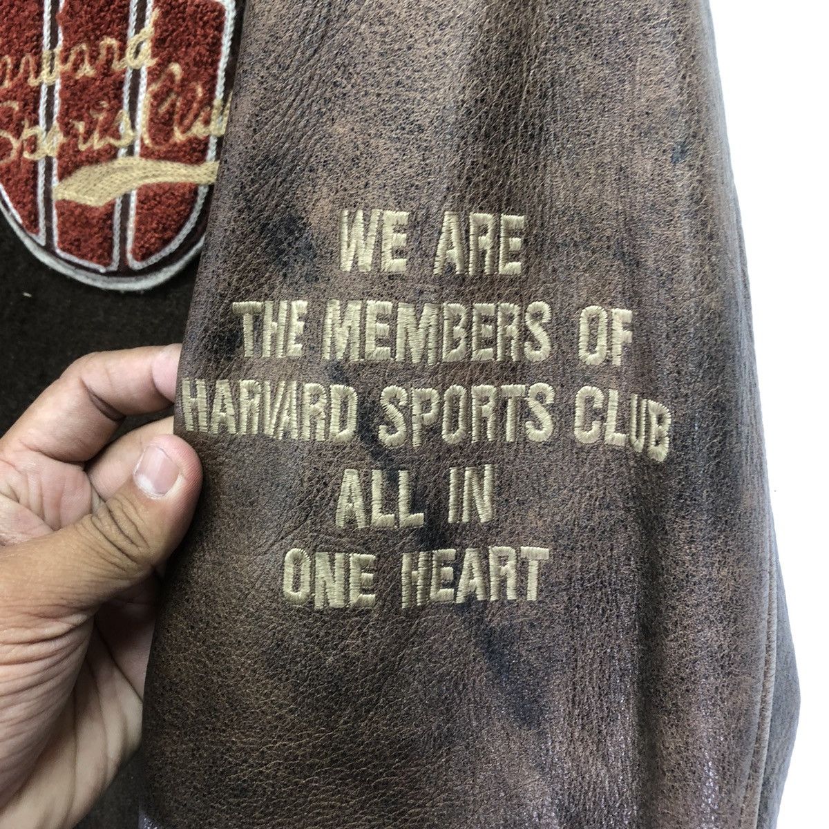 Other Vintage Harvard University Leather Varsity Jacket Size US L / EU 52-54 / 3 - 7 Thumbnail