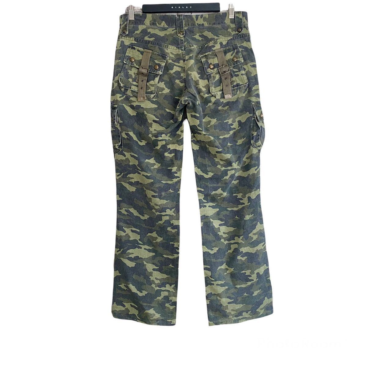 Japanese Brand Semantic Design Cargo Pants Double knee Camo Size US 33 - 2 Thumbnail