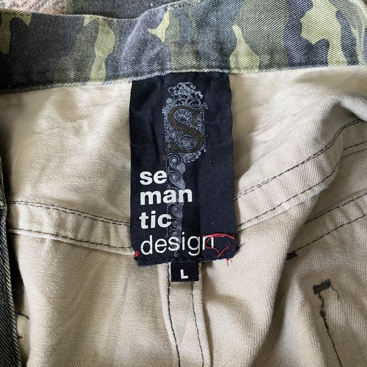 Japanese Brand Semantic Design Cargo Pants Double knee Camo Size US 33 - 14 Thumbnail