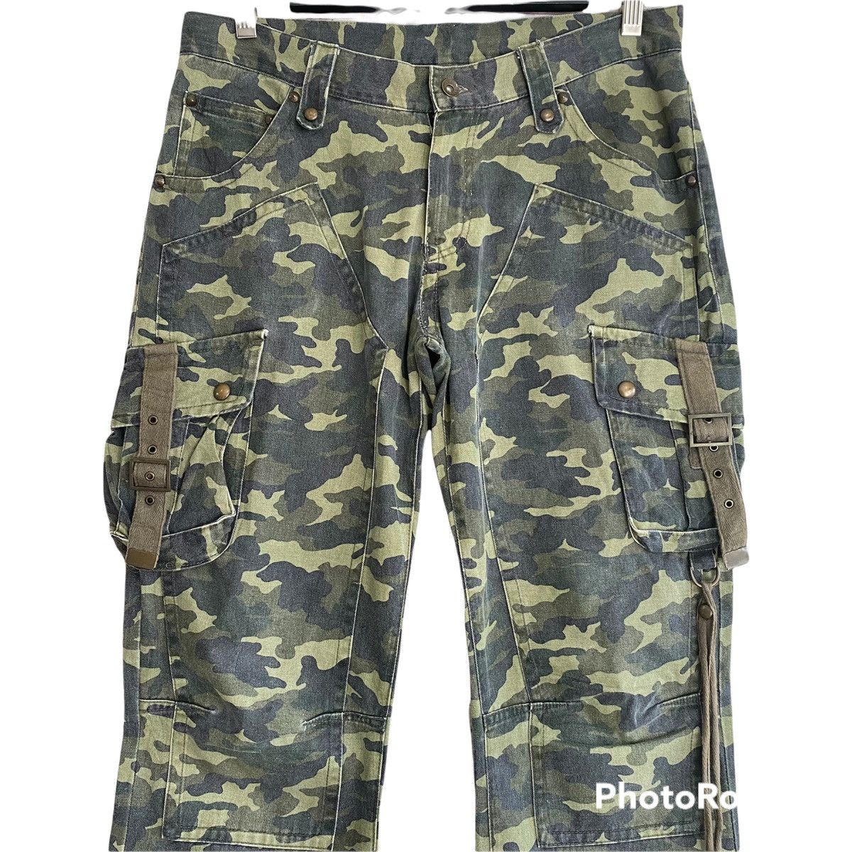 Japanese Brand Semantic Design Cargo Pants Double knee Camo Size US 33 - 1 Thumbnail