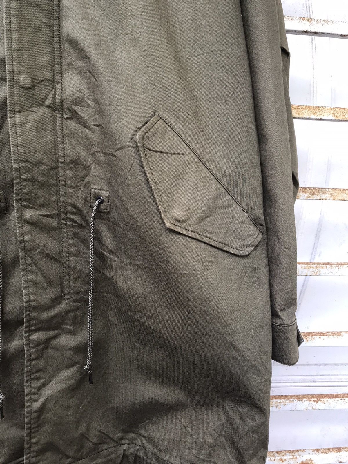 THE SHOP TK Fish Tail Sherpa Military Parka
