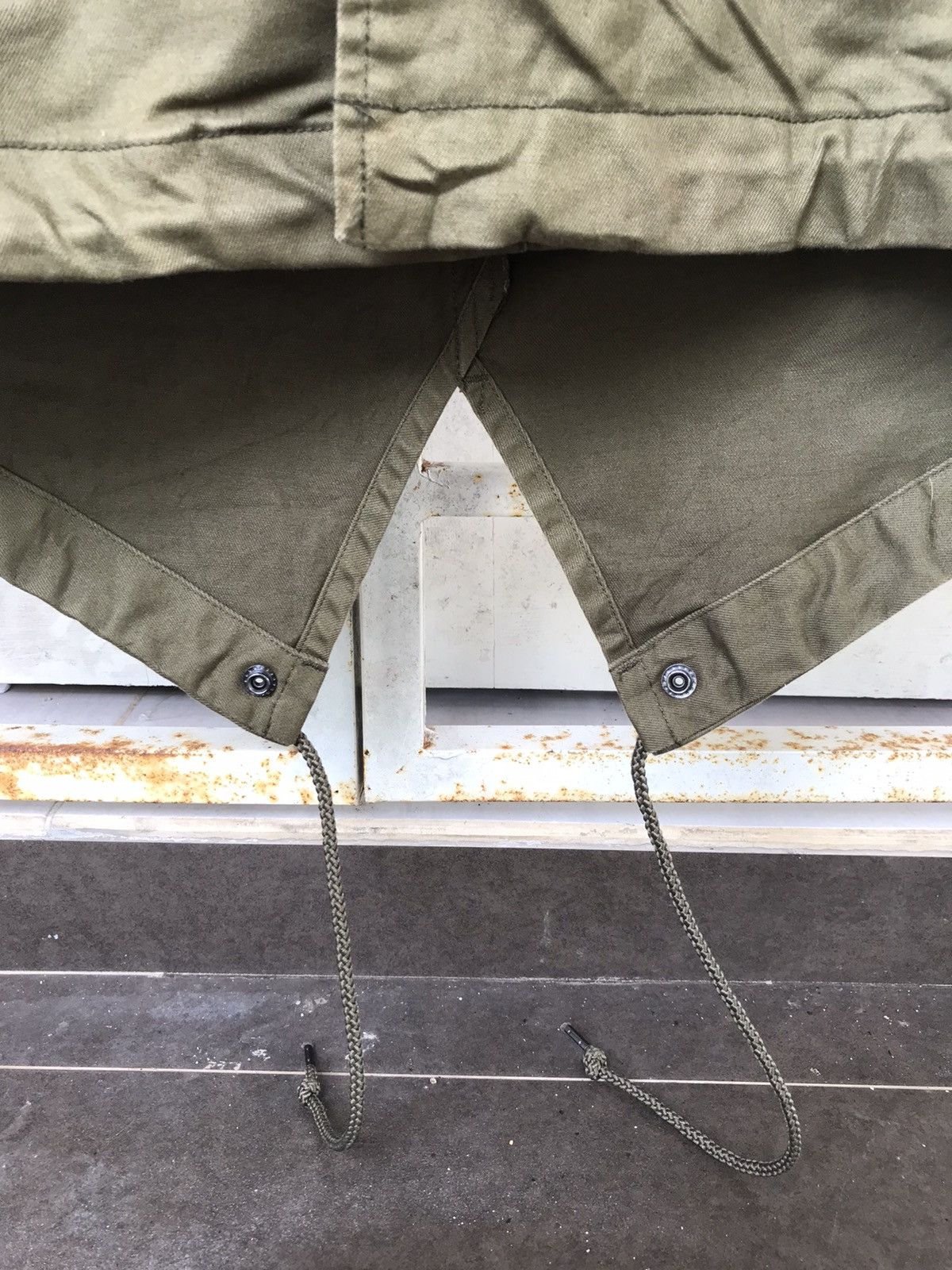 THE SHOP TK Fish Tail Sherpa Military Parka