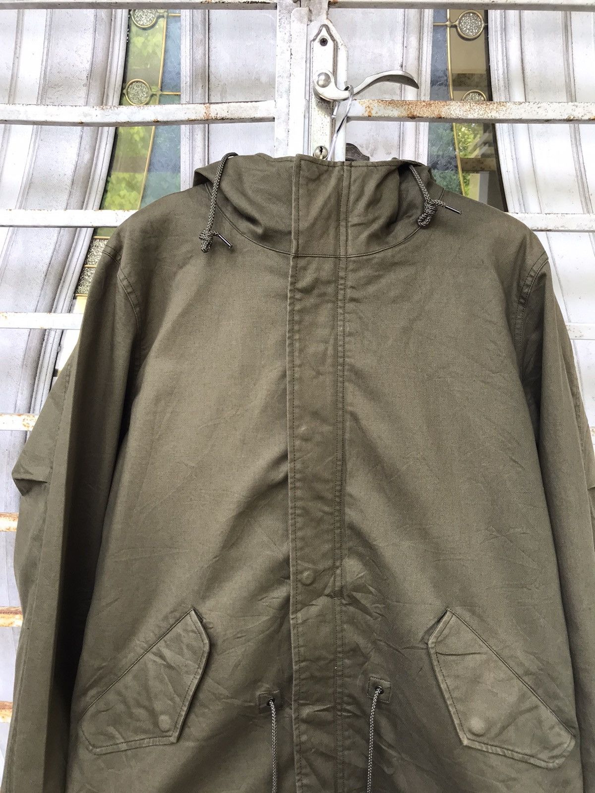 THE SHOP TK Fish Tail Sherpa Military Parka
