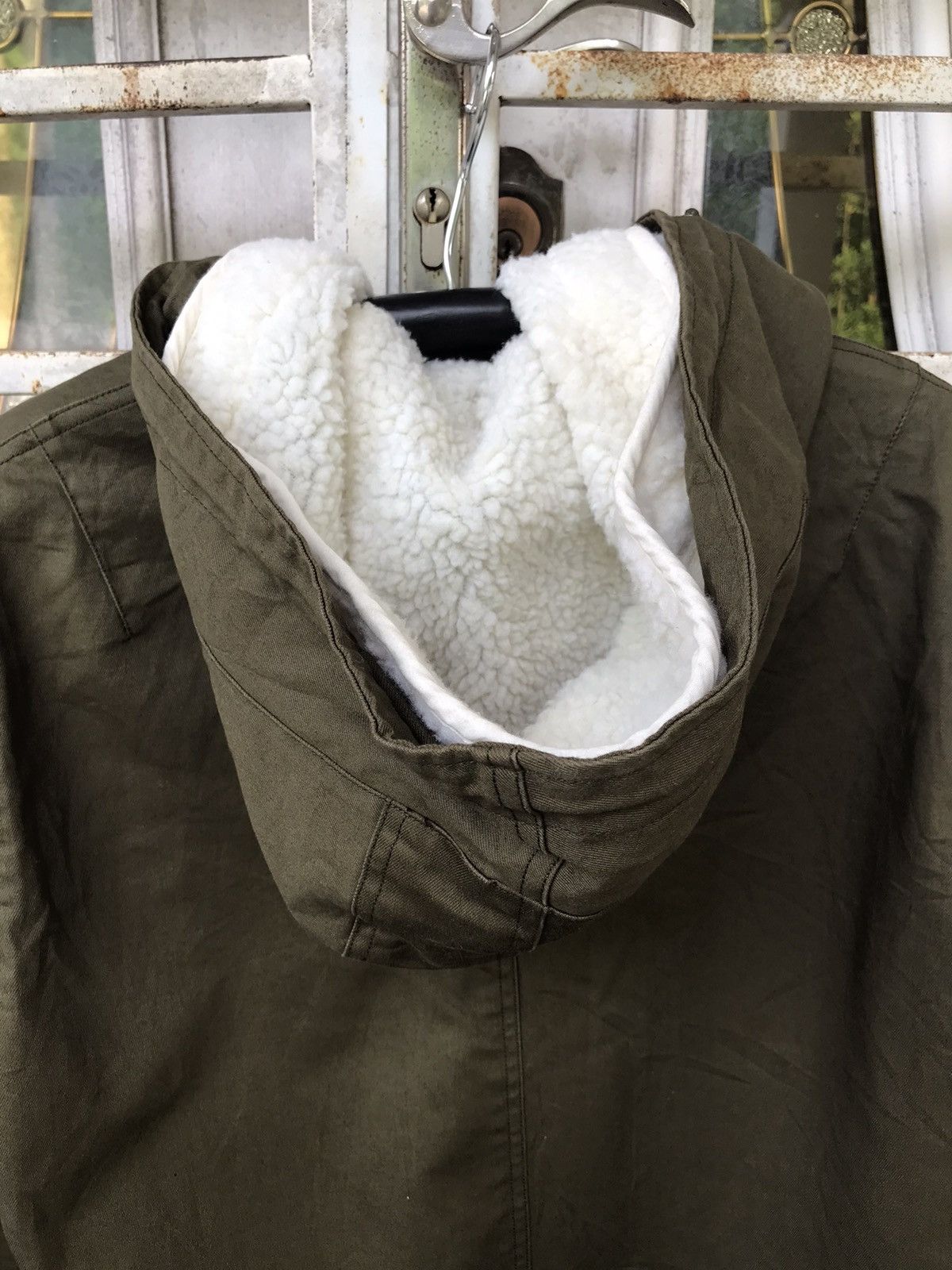THE SHOP TK Fish Tail Sherpa Military Parka