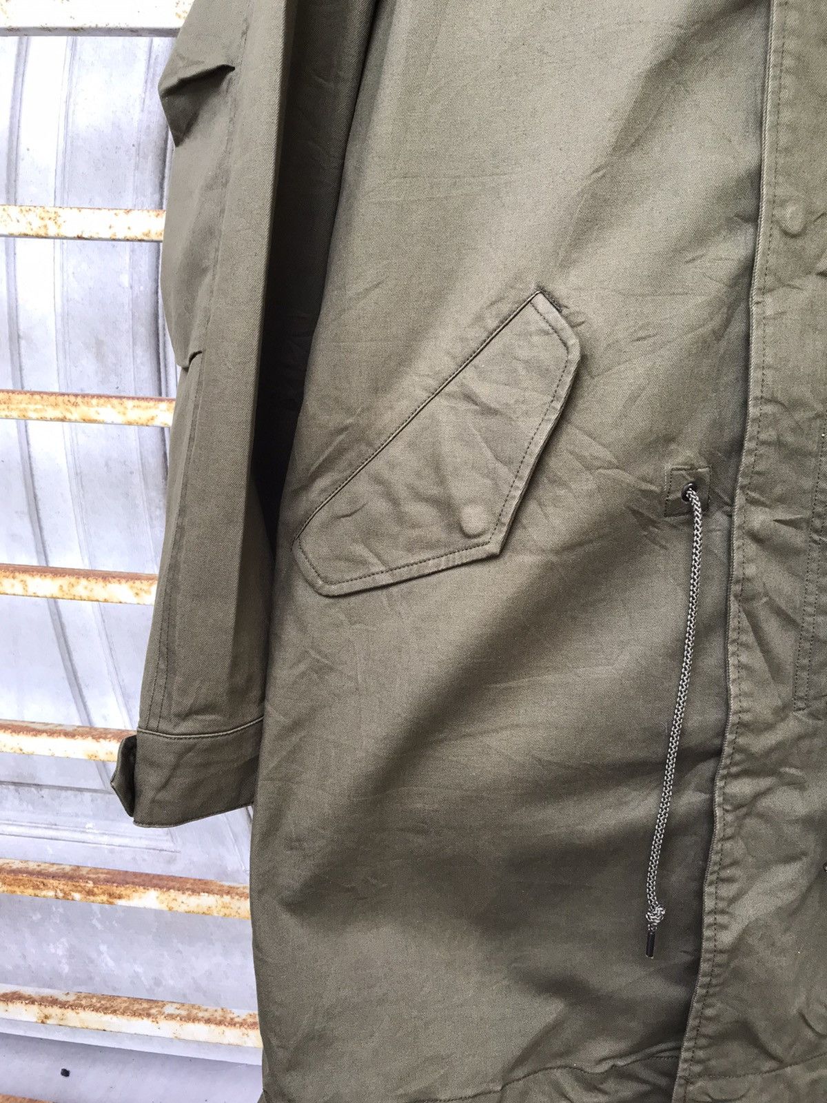 THE SHOP TK Fish Tail Sherpa Military Parka