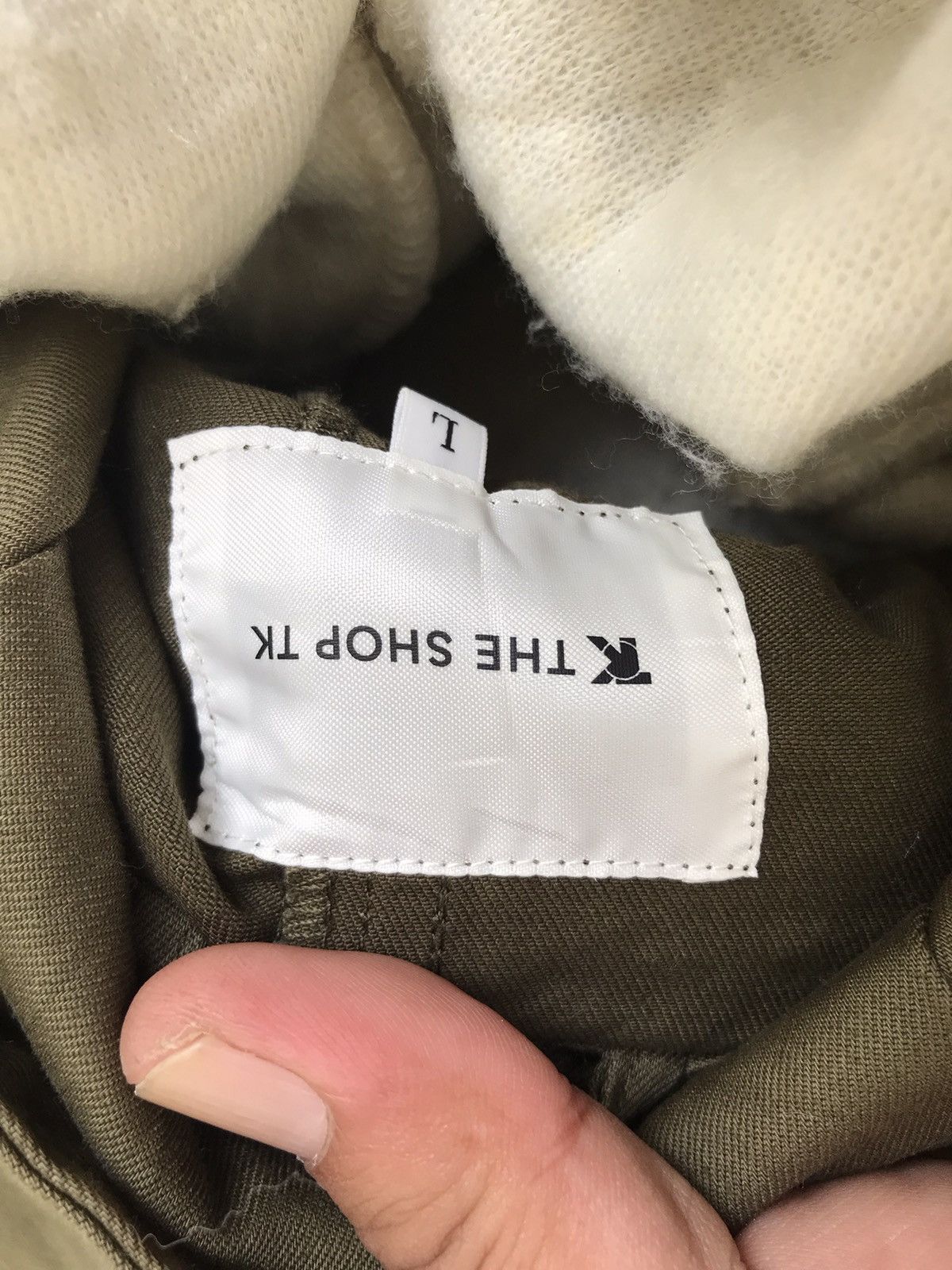 THE SHOP TK Fish Tail Sherpa Military Parka
