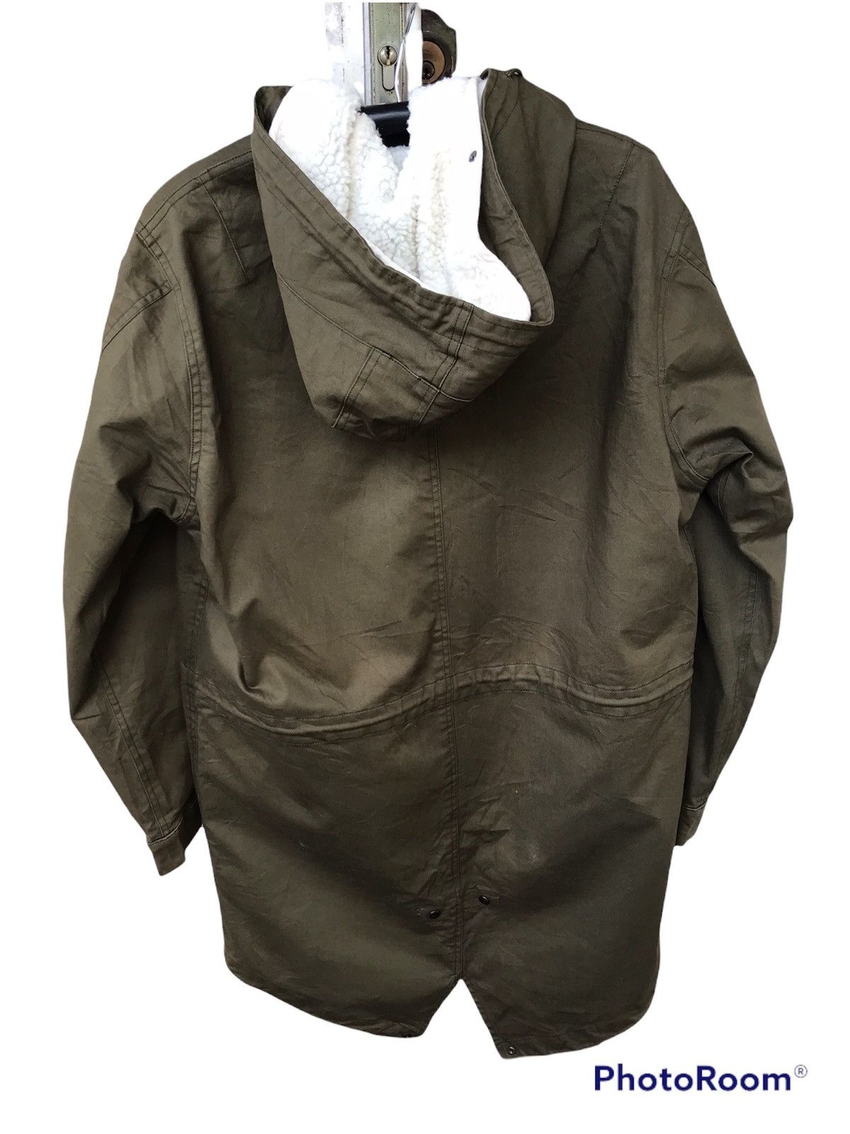 THE SHOP TK Fish Tail Sherpa Military Parka