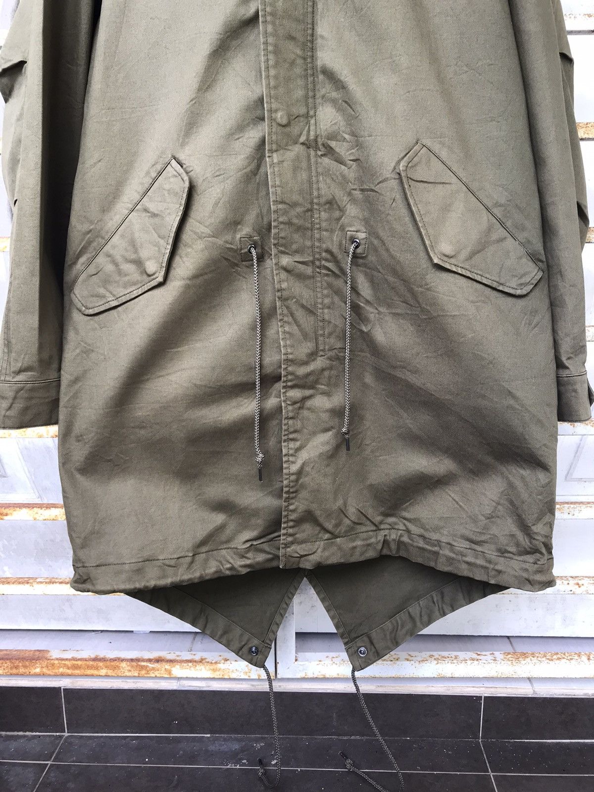 THE SHOP TK Fish Tail Sherpa Military Parka