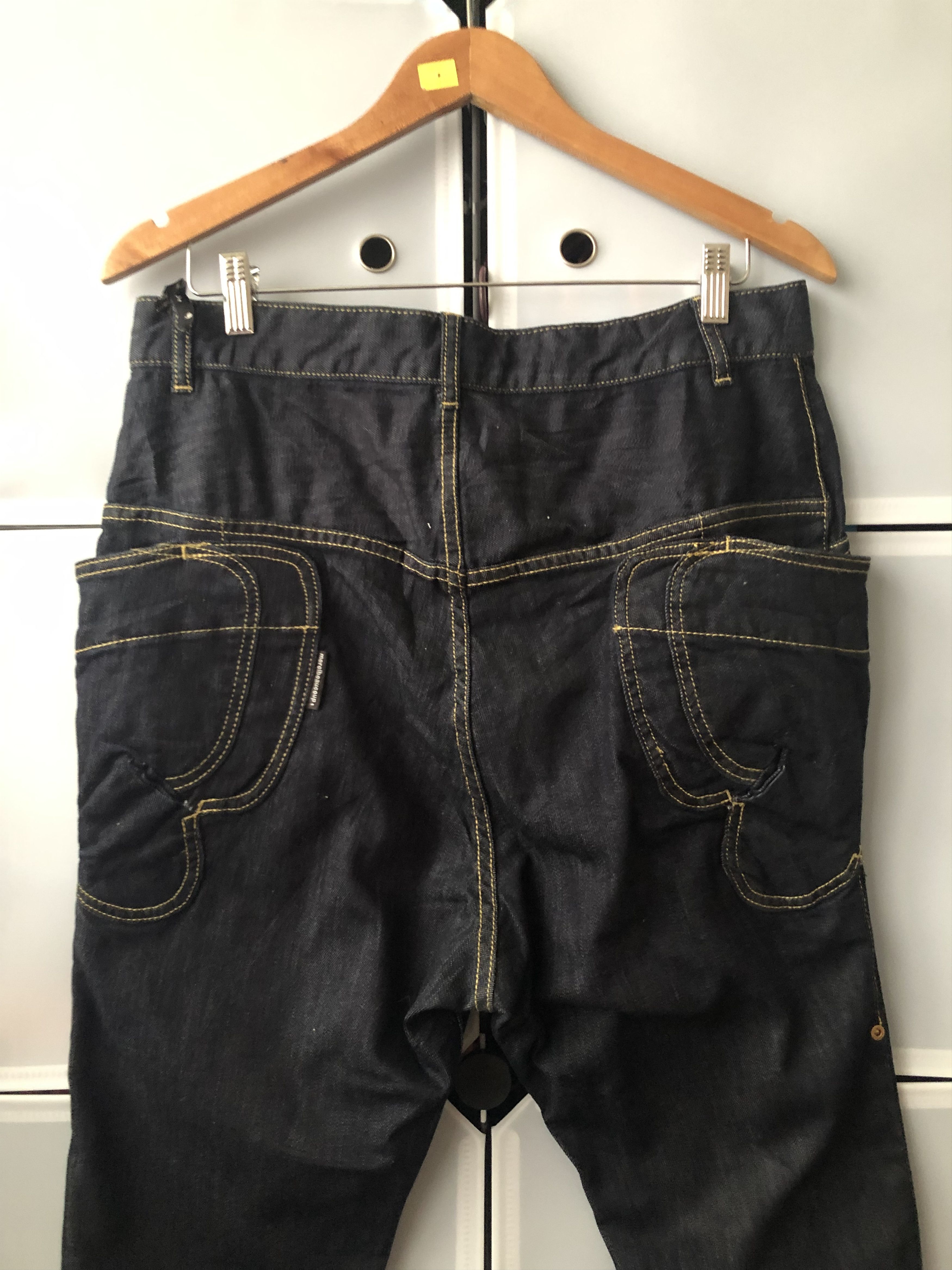 Issey Miyake × mercibeaucoup Marcibeaucoup Indigo Baggy Denim Pants Size US 33 - 5 Thumbnail