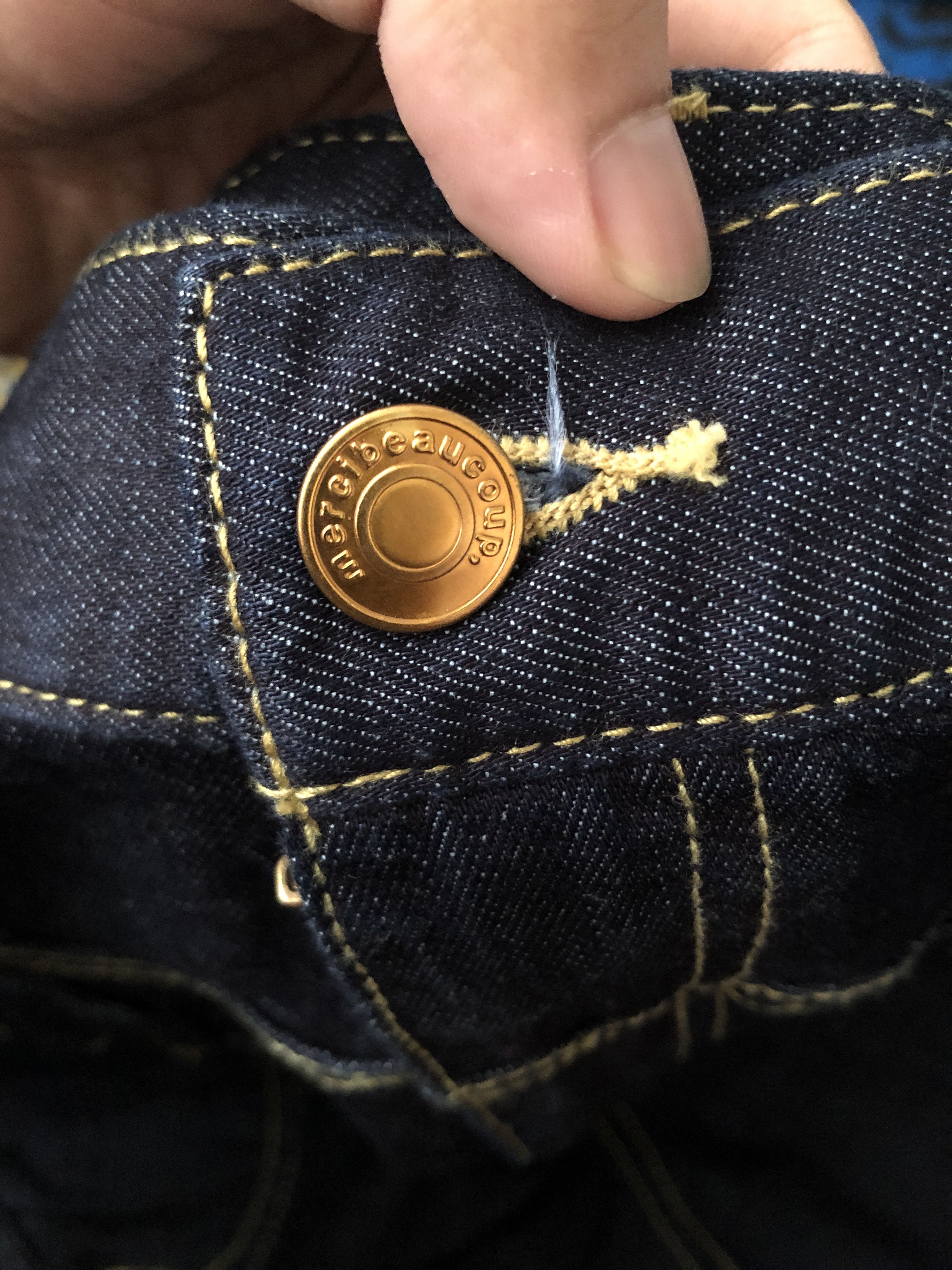 Issey Miyake × mercibeaucoup Marcibeaucoup Indigo Baggy Denim Pants Size US 33 - 6 Thumbnail