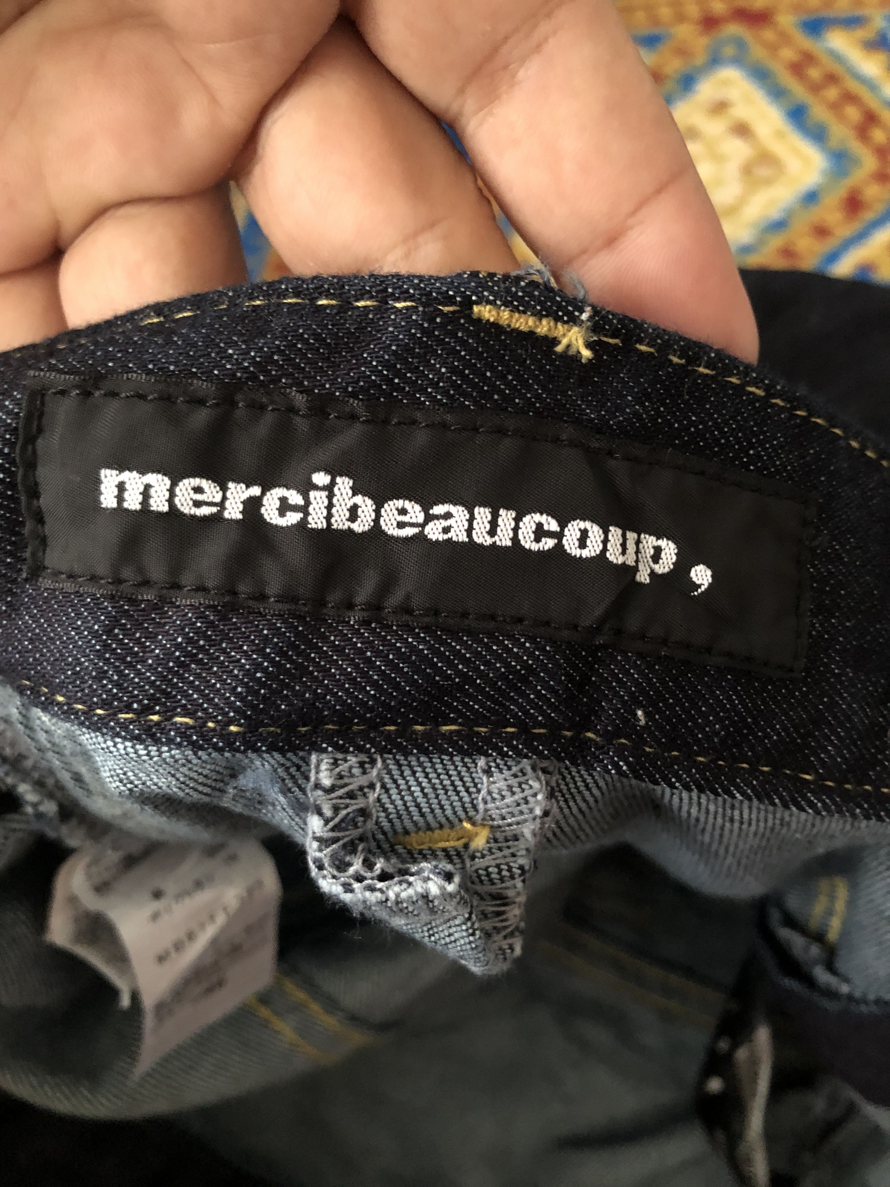Issey Miyake × mercibeaucoup Marcibeaucoup Indigo Baggy Denim Pants Size US 33 - 8 Thumbnail