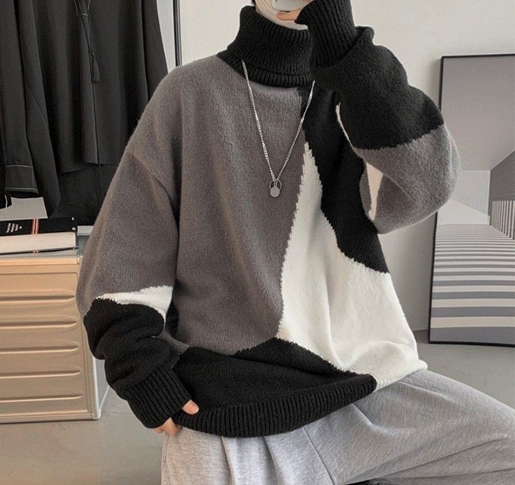 Very Rare New Futuristic Turtleneck High Collar Knitwear Sweatshirt ...