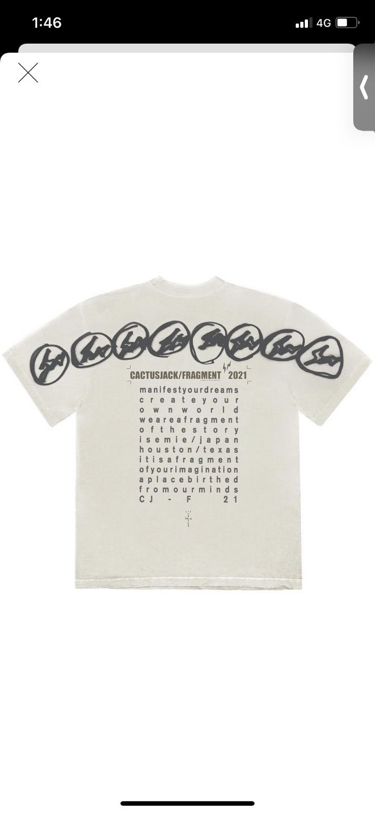 Fragment Design × Travis Scott TRAVIS SCOTT CACTUS JACK FOR
