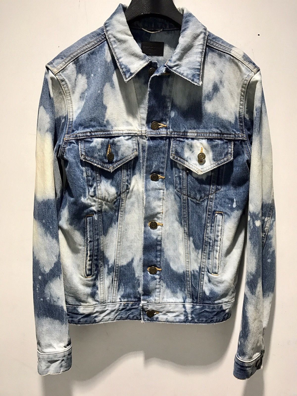 BUY-SELL-TRADE | Saint Laurent Destroyed Jean Jacket in Blue