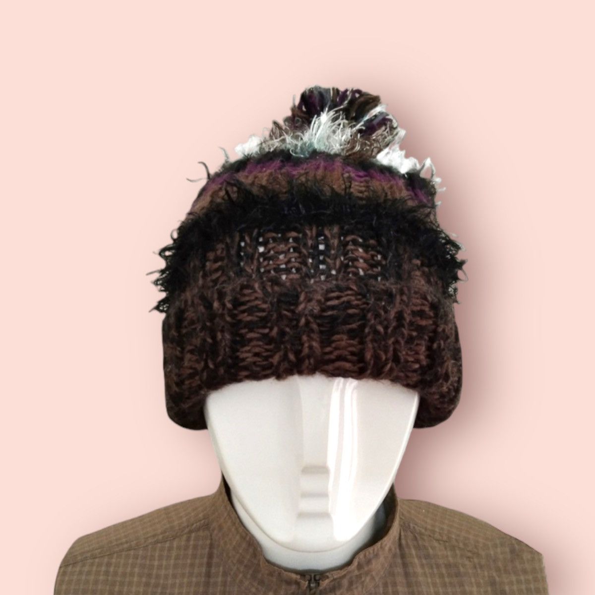 Japanese Brand × Le Grande Bleu (L.G.B.) RARE VINTAGE CATCHUP KNITTED WOOL BLEND BEANIE Size ONE SIZE - 9 Thumbnail