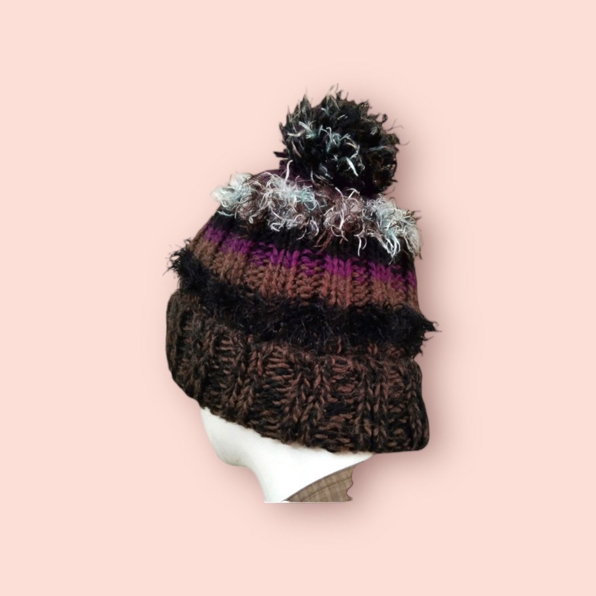 Japanese Brand × Le Grande Bleu (L.G.B.) RARE VINTAGE CATCHUP KNITTED WOOL BLEND BEANIE Size ONE SIZE - 10 Thumbnail