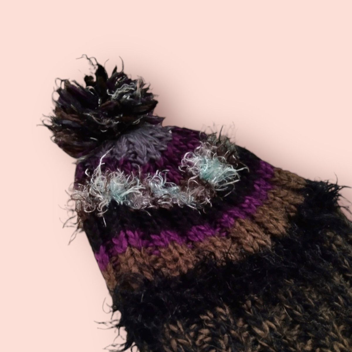 Japanese Brand × Le Grande Bleu (L.G.B.) RARE VINTAGE CATCHUP KNITTED WOOL BLEND BEANIE Size ONE SIZE - 2 Thumbnail