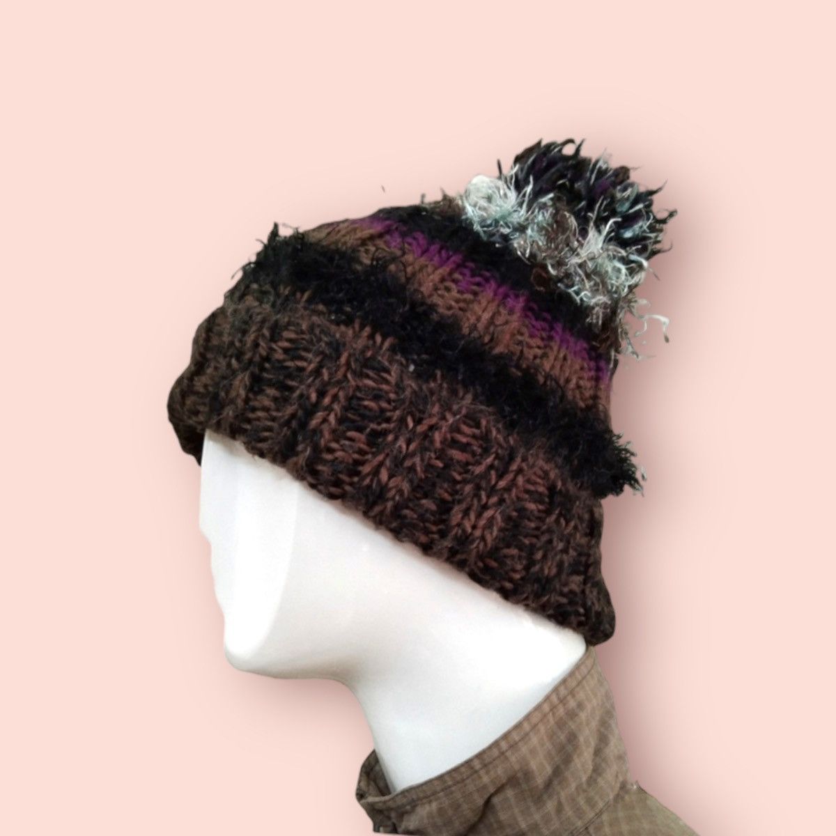 Japanese Brand × Le Grande Bleu (L.G.B.) RARE VINTAGE CATCHUP KNITTED WOOL BLEND BEANIE Size ONE SIZE - 7 Thumbnail