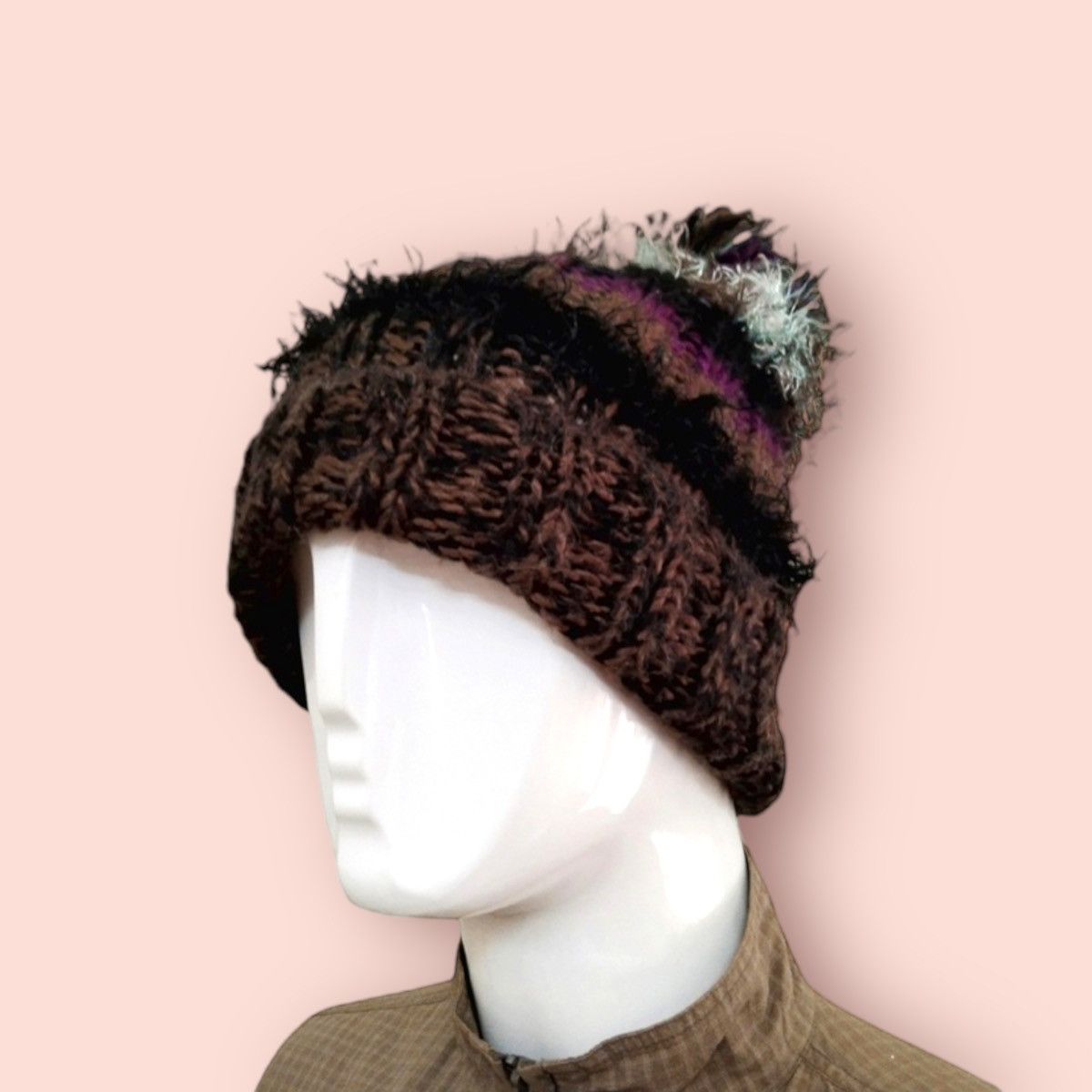 Japanese Brand × Le Grande Bleu (L.G.B.) RARE VINTAGE CATCHUP KNITTED WOOL BLEND BEANIE Size ONE SIZE - 6 Thumbnail