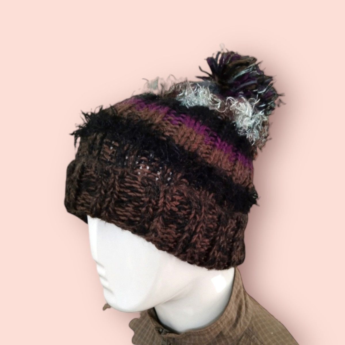Japanese Brand × Le Grande Bleu (L.G.B.) RARE VINTAGE CATCHUP KNITTED WOOL BLEND BEANIE Size ONE SIZE - 5 Thumbnail