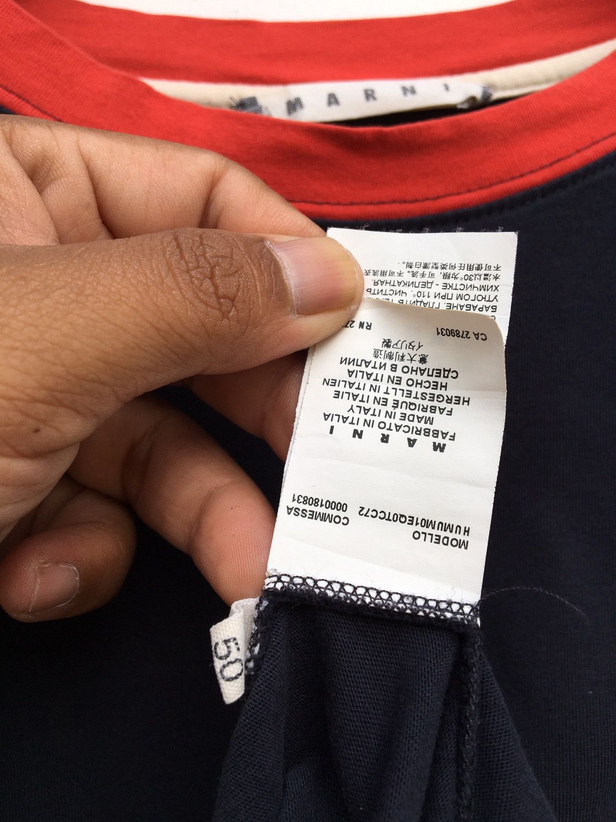 Marni Marni Single Pocket T shirt Size US M / EU 48-50 / 2 - 7 Thumbnail