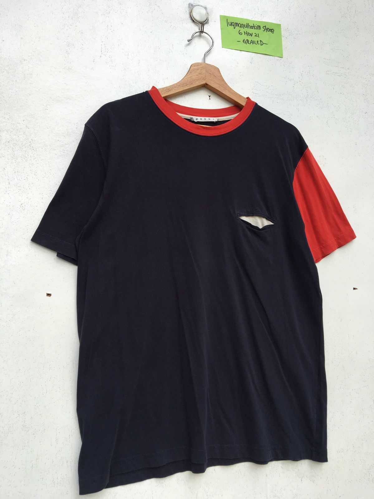 Marni Marni Single Pocket T shirt Size US M / EU 48-50 / 2 - 2 Thumbnail