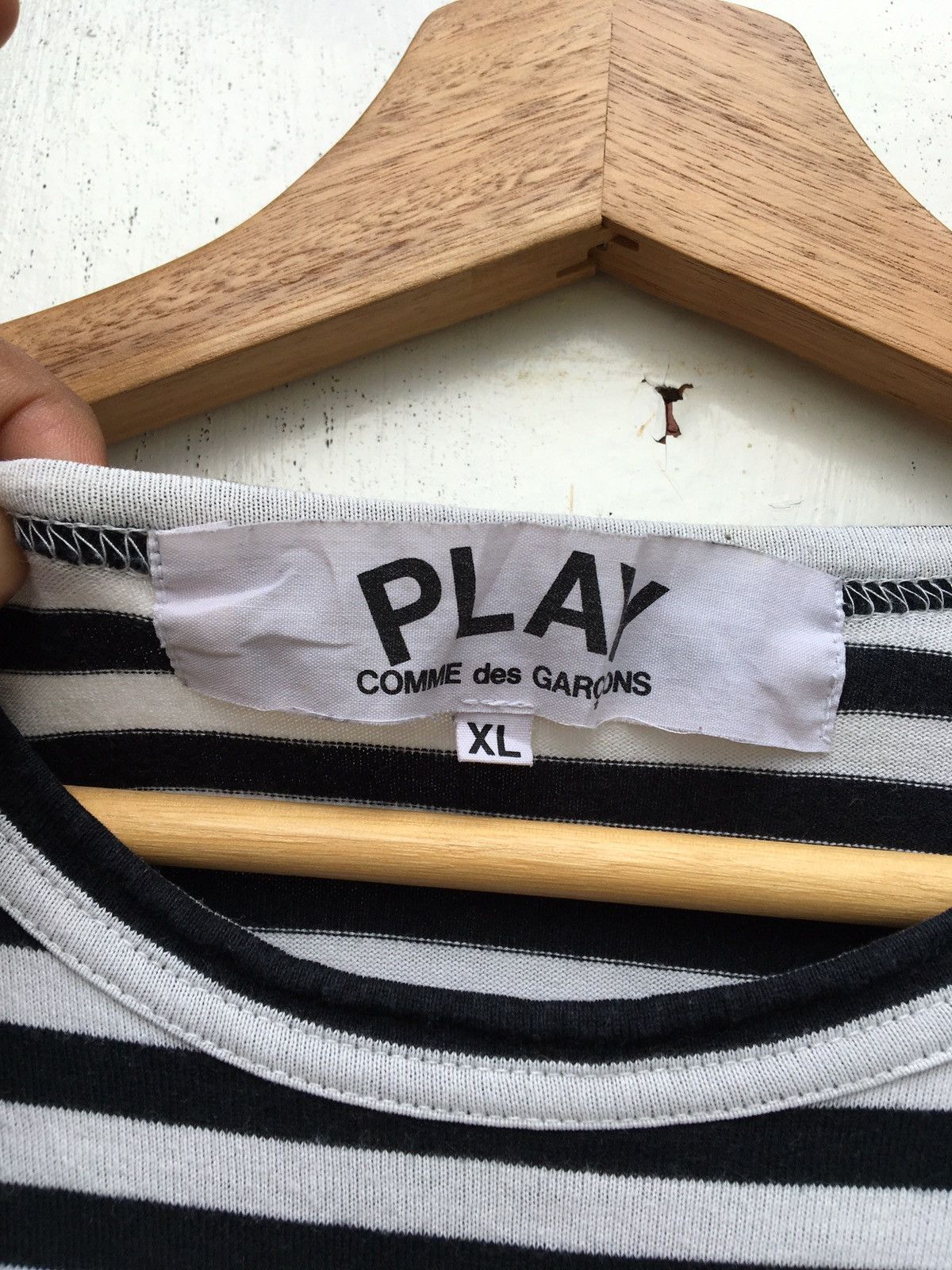 Comme des Garcons Rare Comme Des Garcons Play Striped Blue Longsleeve Size US M / EU 48-50 / 2 - 6 Thumbnail