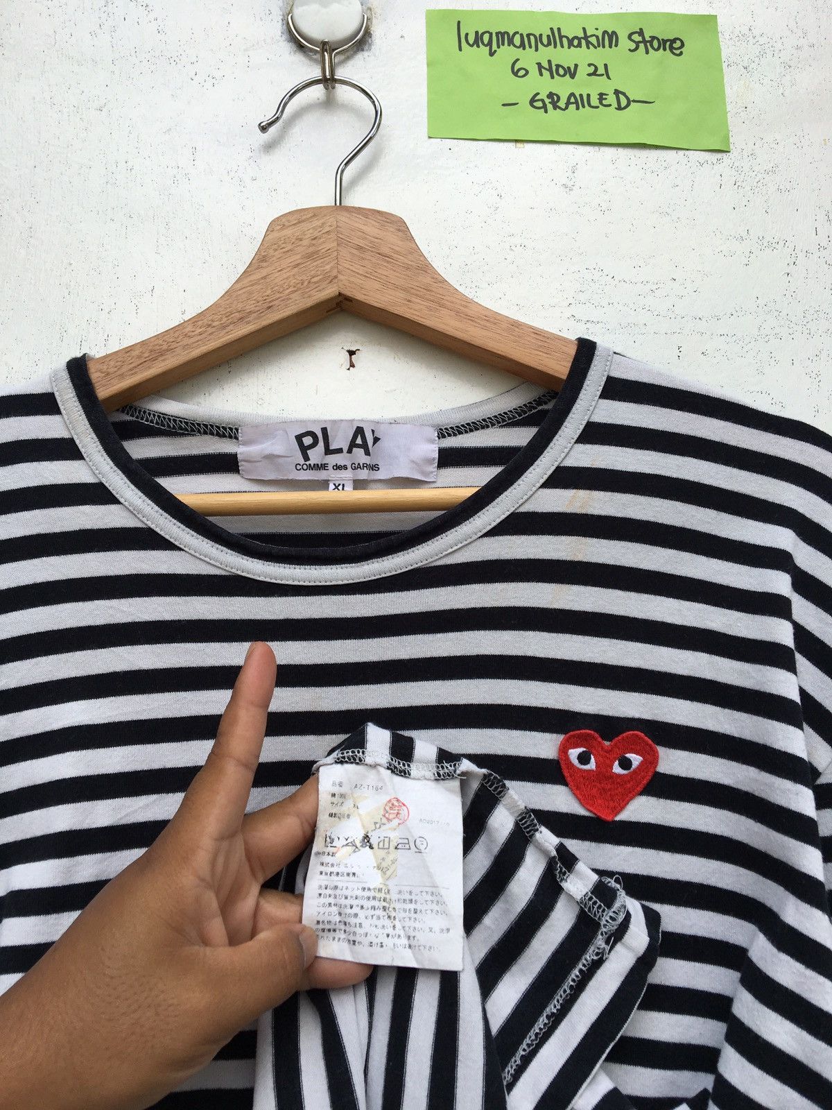 Comme des Garcons Rare Comme Des Garcons Play Striped Blue Longsleeve Size US M / EU 48-50 / 2 - 7 Thumbnail
