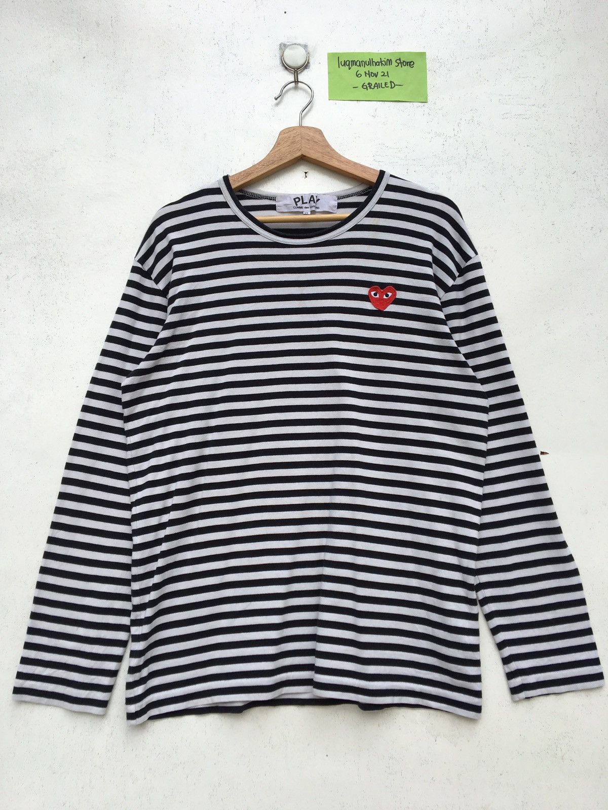 Comme des Garcons Rare Comme Des Garcons Play Striped Blue Longsleeve Size US M / EU 48-50 / 2 - 1 Thumbnail